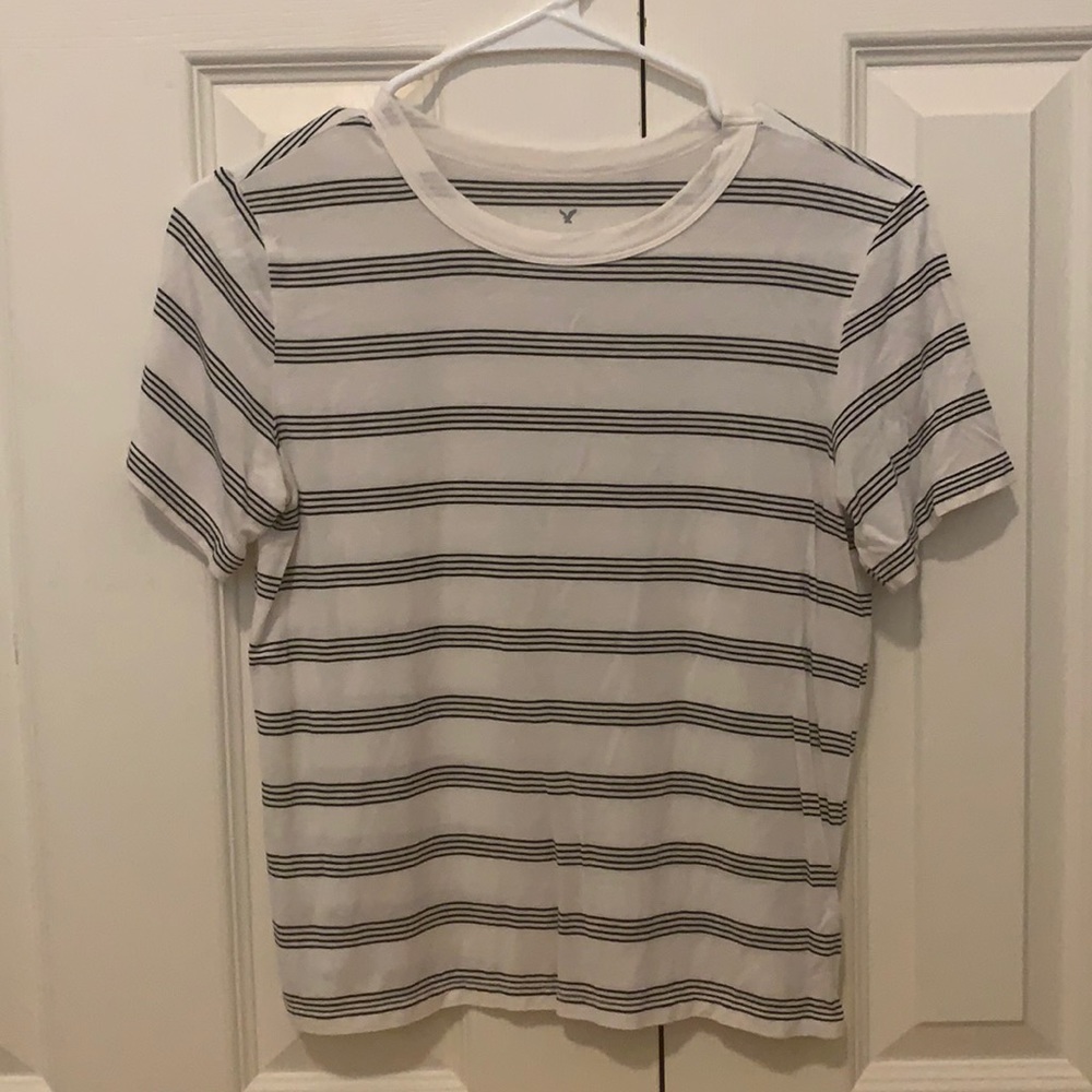 American Eagle Striped Soft & Sexy Tee